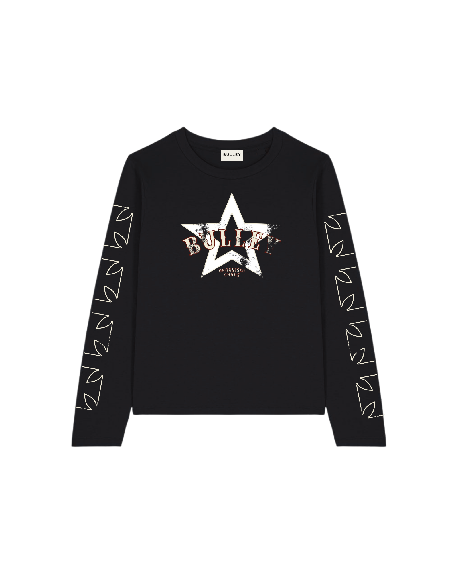 Chaos Long Sleeve Top in Black