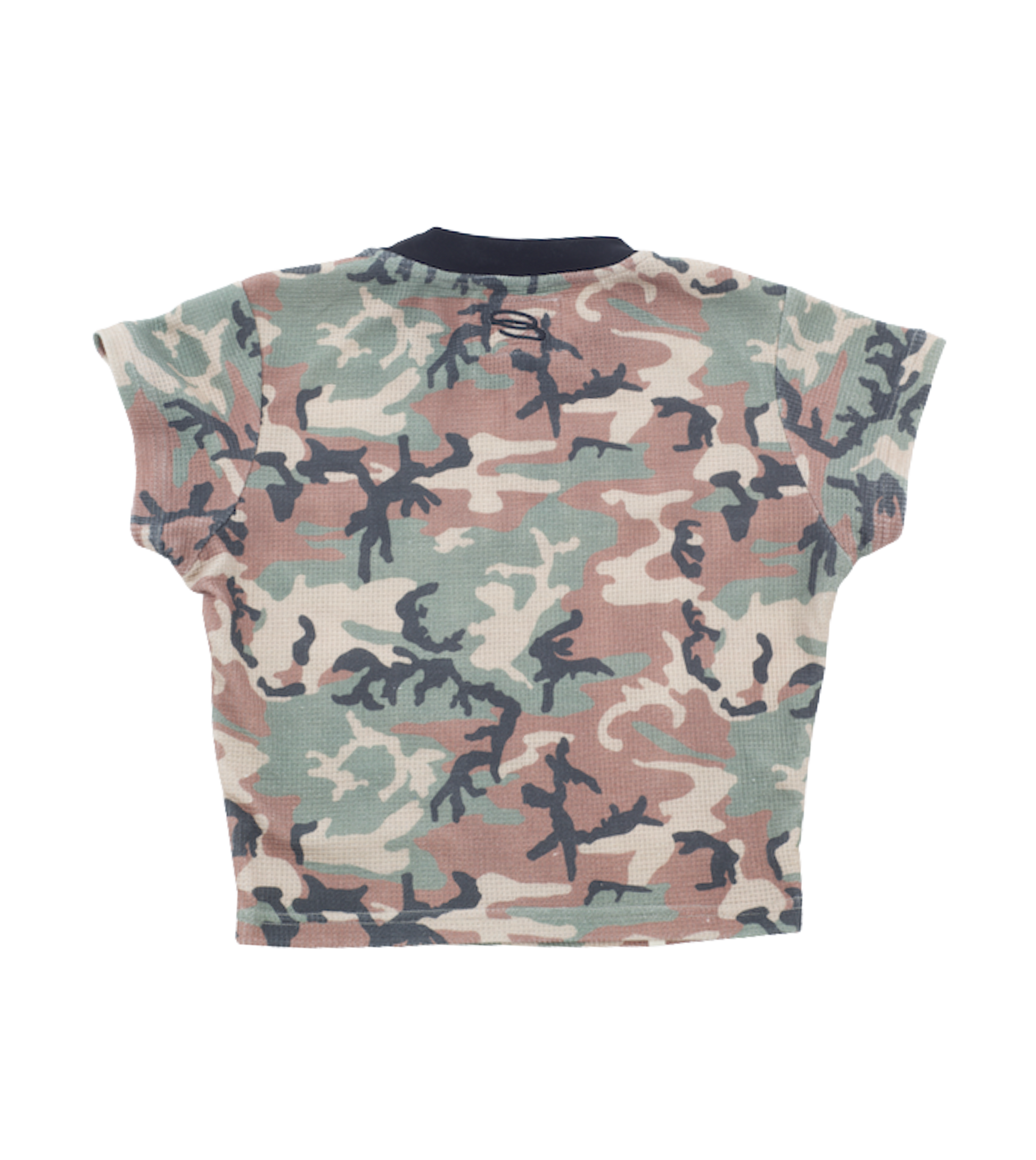 Waffle Baby Tee in Camo