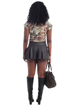 Waffle Baby Tee in Camo